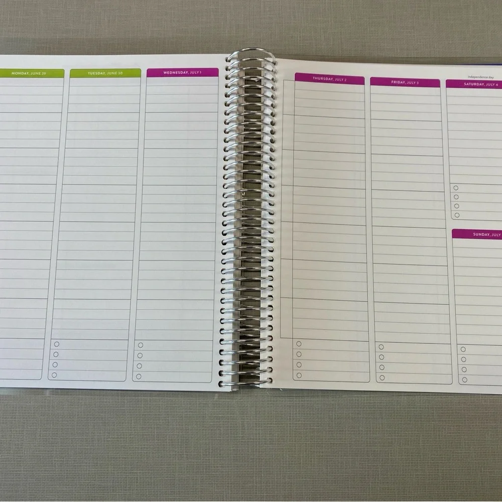 NEW Erin Condren academic vertical Planner with Colorful Tabs